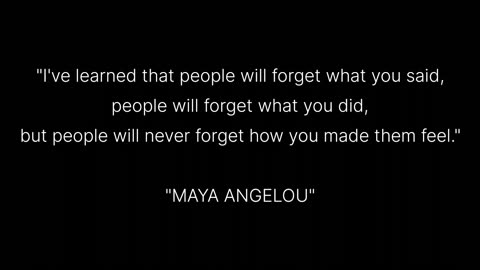 Thought by maya angelou