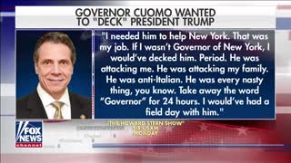 Tucker Carlson ROASTS Gov. Cuomo For Saying He Wants to "Deck" President Trump