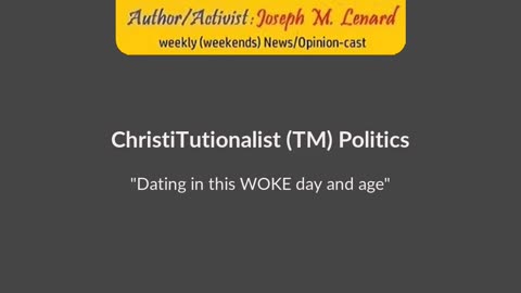 Dating in WOKE times...