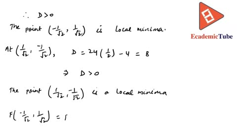 Calculus 5 - EcademicTube Video Solutions