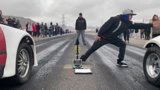 Drag Race Turns into Push Race