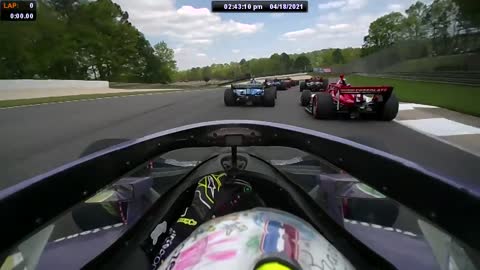 AMAZING AND VERY FIRST RACE START IN INDYCAR