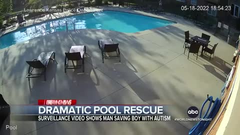 DRAMATIC POOL RESCUE