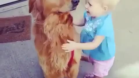 Kids love dogs