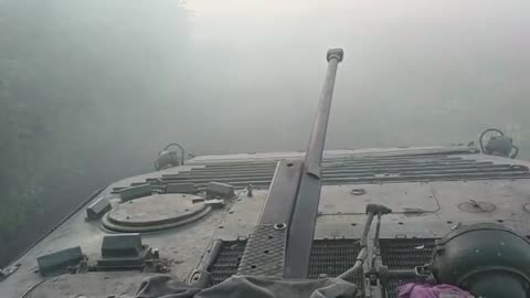 BMP-2 opens fire near Bakhmut