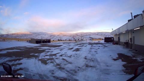 Driving a semi truck from Logan, Utah, to Diamondville, Wyoming, including winter scenery (7/7)
