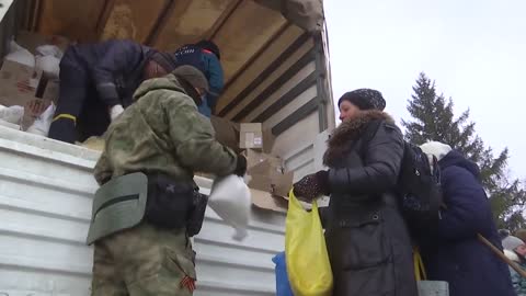 Russia delivered more than 90 tons of humanitarian aid to the residents of the Dergachevsky