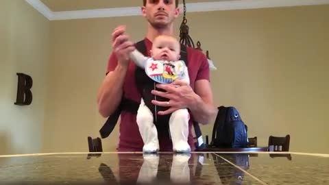 Baby do the Moon Walk with his DAD | Amazing to watch this | Very Cute