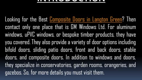 Best Composite Doors in Langton Green