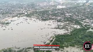 [Video] Sobrevuelo Cartagena: el día después de la tormenta