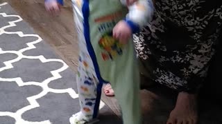 Baby dancing to babyshark