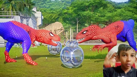 Dinosaur Fighting Part2 #kids #dinosaur #fighting #game #war #viralvideo #viralshorts #spiderman