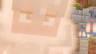 Animation Test: Minecraft Character Running on Fire