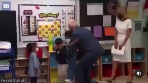 Little kid shouts at Biden