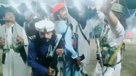 The Taliban dance in the streets of Kabul Afghanistan