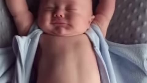 Cute baby waking up 2 million View