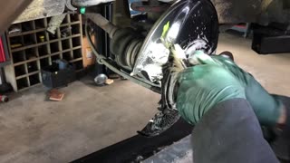 Forgotten Part Inside Rear Brake Disk - How to Replace Parking Brake Shoes