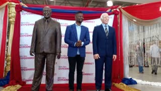 Bronze and wax statues of Raymond Ackerman unveiled in Durban North