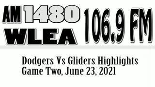 Dodgers V Gliders June 23, 2021, Game Two
