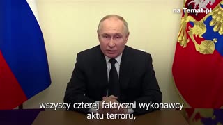 Putin po zamachu w Moskwie.