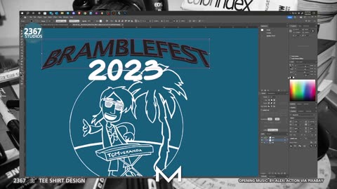 2023-05-18 Tee Shirt Ink + Scan + Clean-up + Artwork!