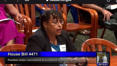 MICHIGAN BLACK FEMALE DOCTOR - Dr. Christina Parks testimony for Michigan HB4471