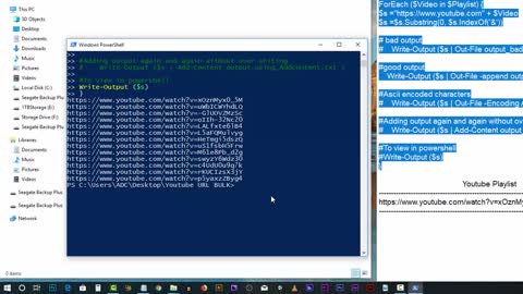 How to get youtube playlist URL in bulk (trick explained using powershell)