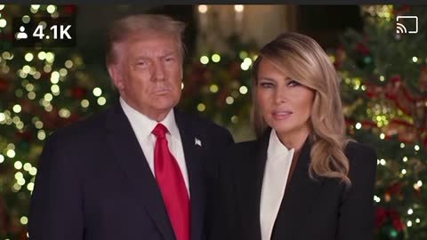 First Lady Melania Trump + President Trump Wish You A Merry Christmas!