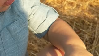 Loving the hay ride