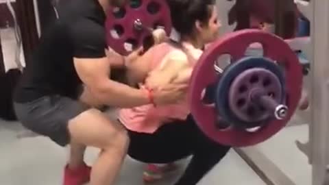 Indian Girl And Gym Trainer Workout😍 New Short Clip😘