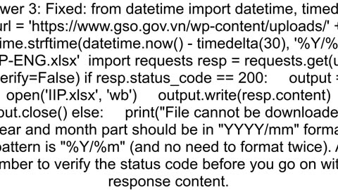 Downloading an Excel file from an URL using Python