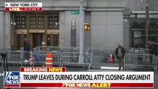 Trump walks out of court!