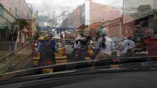 Video registró “insoportable” trancón por cierre de la calle 56 de Bucaramanga
