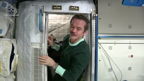 Sleeping in Space station