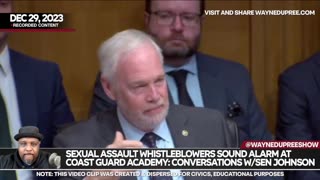 Sen. Johnson Grills Coast Guard Academy Whistleblowers on Culture of Sexual Assault and Harassment