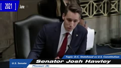 U.S. Senator Josh Hawley Explains the Fundamentals to the Racist Segregationists