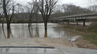 Flooded James river