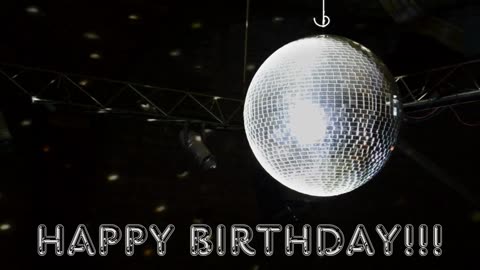 DISCO BALL ROCK HAPPY BIRTHDAY SONG! Rock Happy Birthday Song With Disco Ball!