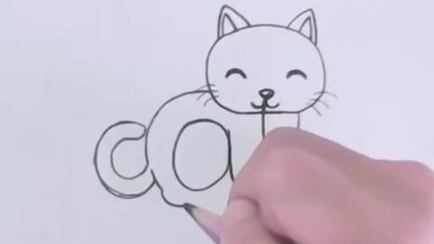 Very Easy! How to turn Words Cat Into a Cartoon Cat.