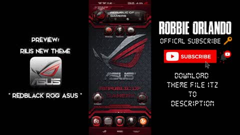 REDBLACK ROG ASUS - VIVO THEMES ANDROID