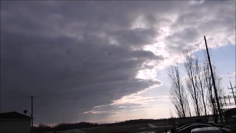 Dark Clouds Roll in Covering Sunset