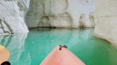 Kayaking through the canyons in Arizona