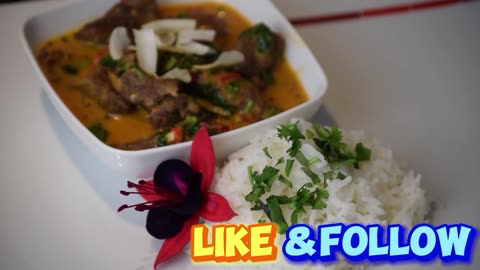 Beef curry thai