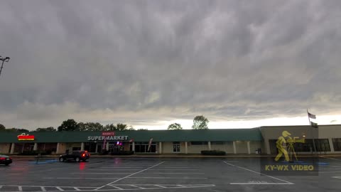 Red-tailed Hawk Gliding in Lexington Storm Clouds