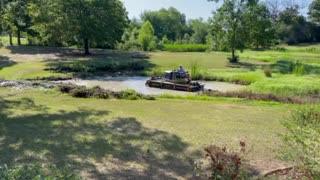 Aquatic cleaning with a unique machine