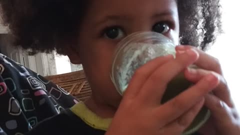 Grandma pranks grandson about turning into an Alien after drinking green juice