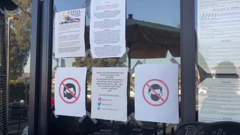 California Restaurant Bans Masks Inside