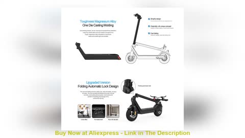✨ US EU Stock X9 Plus Electric Scooter 36V 850W 65KM Distance 10inch Tire Foldable Adults EScooter