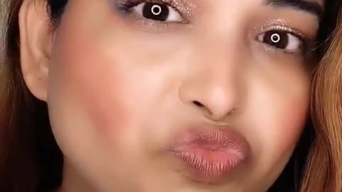 Lipstick on face