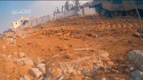 Footage of the explosion of Israeli Merkavas